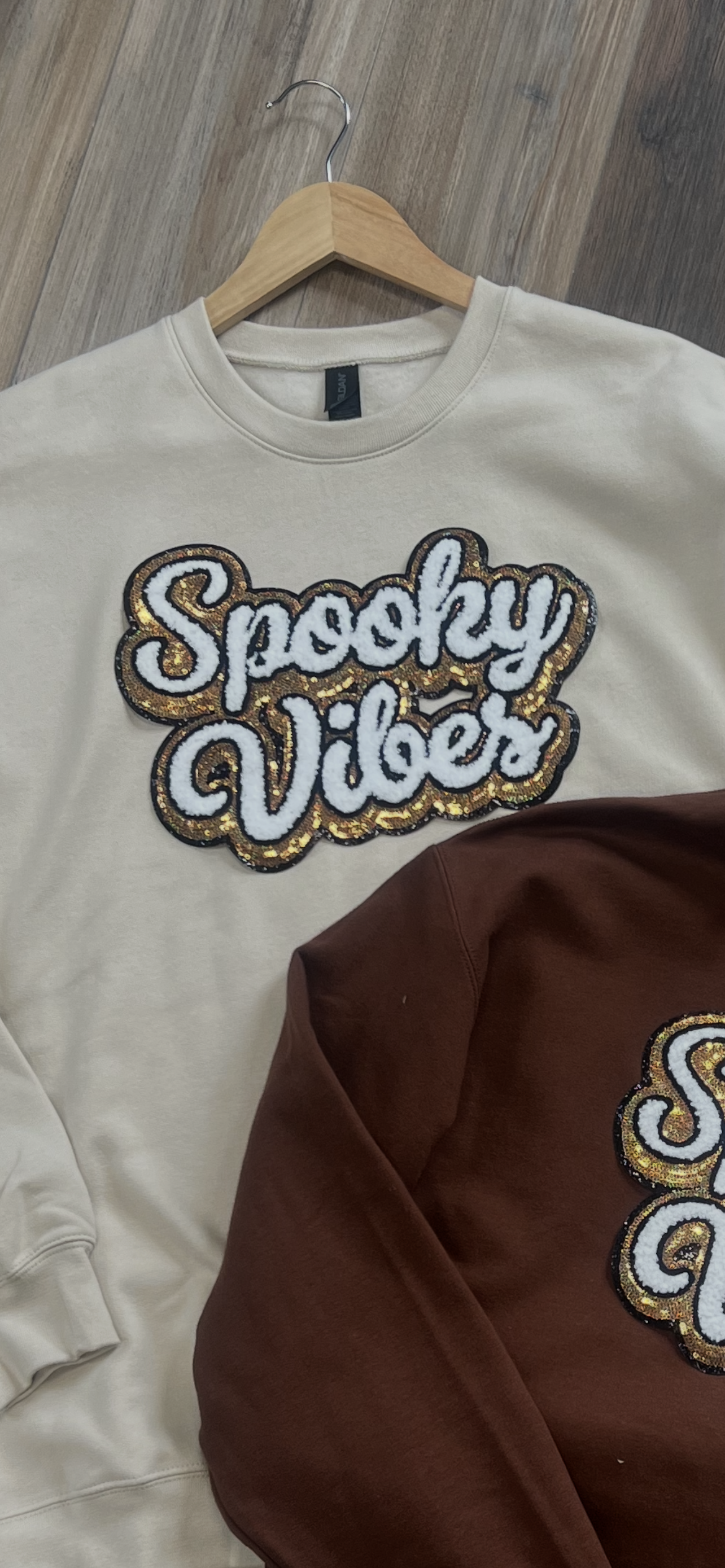 Spooky Vibes Sand Crew Sweastshirt