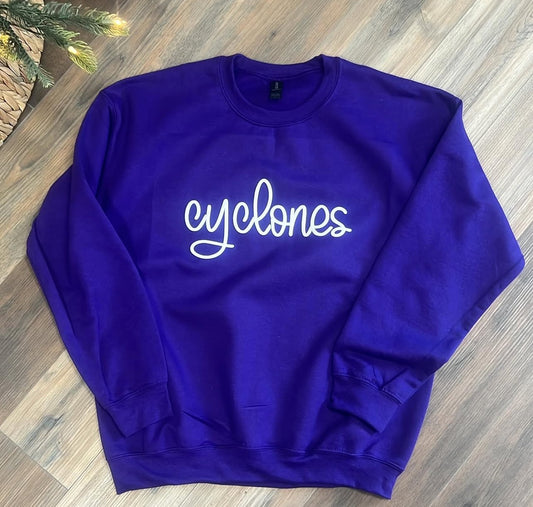 Cyclones Puff Crew Sweatshirt